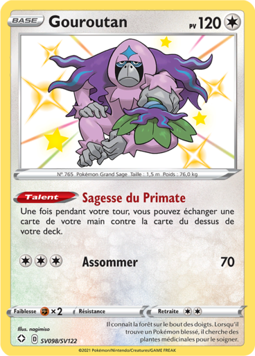 Carte Pokémon Gouroutan SV098/SV122 - Destinées Radieuses - Manga Cash Ans