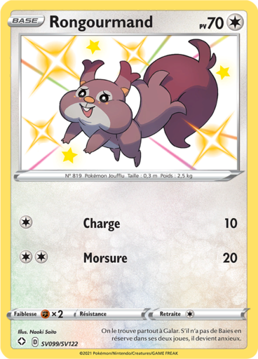 Carte Pokémon Rongourmand SV099/SV122 - Destinées Radieuses - Manga Cash Ans