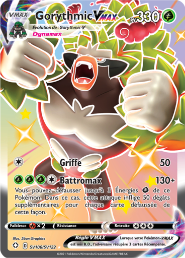 Carte Pokémon Gorythmic VMAX SV106/SV122 - Destinées Radieuses - Manga Cash Ans