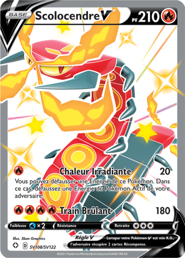 Carte Pokémon Scolocendre V SV108/SV122 - Destinées Radieuses - Manga Cash Ans