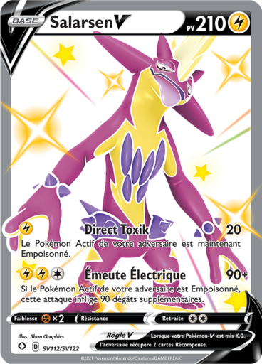 Carte Pokémon Salarsen V SV112/SV122 - Destinées Radieuses - Manga Cash Ans