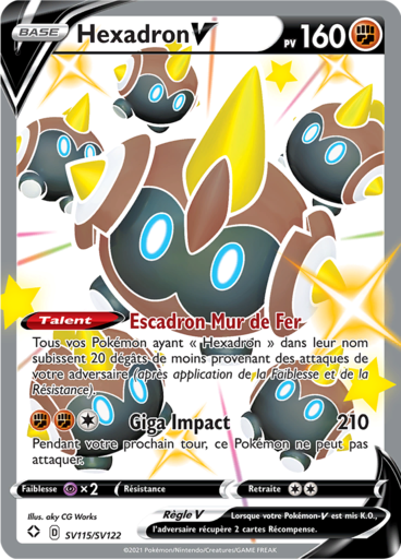 Carte Pokémon Hexadron V SV115/SV122 - Destinées Radieuses - Manga Cash Ans