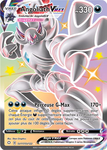 Carte Pokémon Angoliath VMAX SV117/SV122 - Destinées Radieuses - Manga Cash Ans