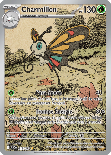 Carte Pokémon Charmillon 219/217 - Héros Transcendants - Manga Cash Ans (Liège)
