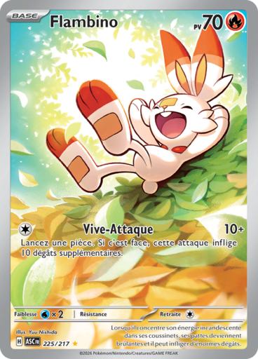 Carte Pokémon Flambino 225/217 - Héros Transcendants - Manga Cash Ans (Liège)