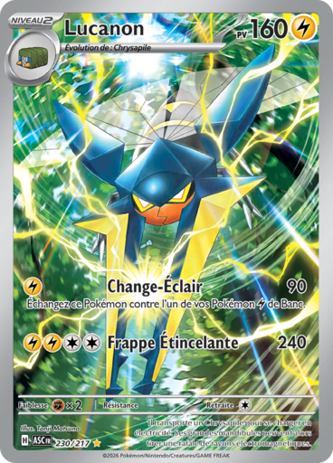 Carte Pokémon Lucanon 230/217 - Héros Transcendants - Manga Cash Ans (Liège)