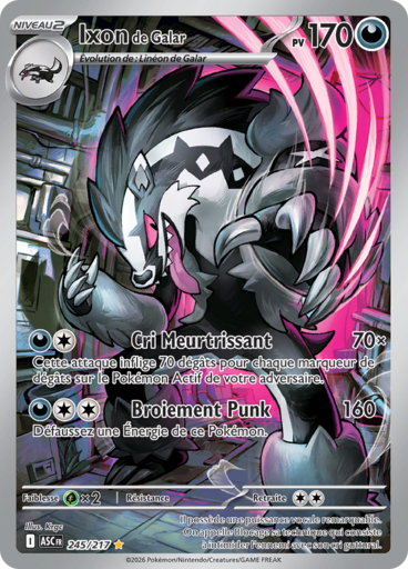 Carte Pokémon Ixon de Galar 245/217 - Héros Transcendants - Manga Cash Ans (Liège)