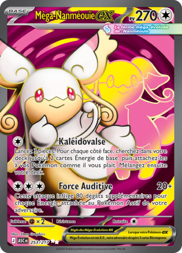 Carte Pokémon Méga-Nanméouïe EX 253/217 - Héros Transcendants - Manga Cash Ans (Liège)