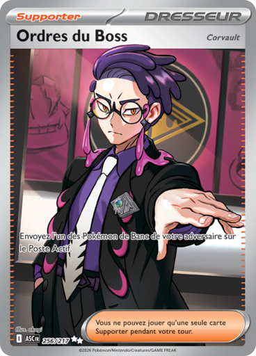 Carte Pokémon Ordres du Boss 256/217 - Héros Transcendants - Manga Cash Ans (Liège)