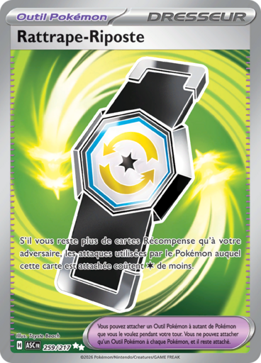 Carte Pokémon Rattrape-Riposte 259/217 - Héros Transcendants - Manga Cash Ans (Liège)