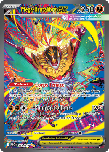 Carte Pokémon Méga-Brutalibré EX 283/217 - Héros Transcendants - Manga Cash Ans (Liège)