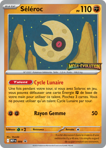 Carte Pokémon Séléroc MEP004 disponible chez Manga Cash à Ans