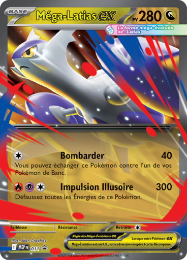 Carte Pokémon Méga-Latias EX MEP011 chez Manga Cash Ans sur les hauteurs de Liège