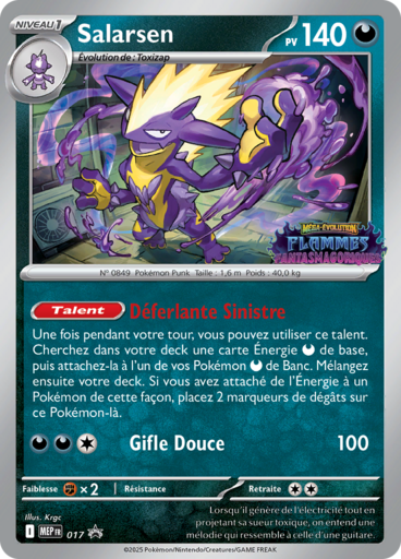 Carte Pokémon Salarsen MEP017 chez Manga Cash Ans sur les hauteurs de Liège