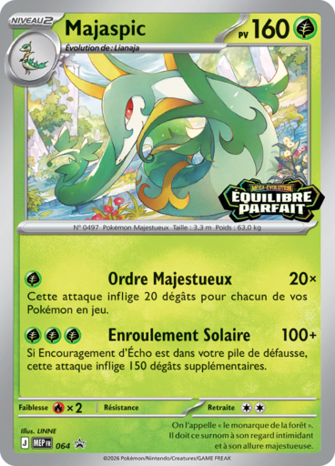 Majaspic MEP064, carte Cartes Promo Méga-Évolution (MEP), en vente à Manga Cash à Ans, province de Liège.