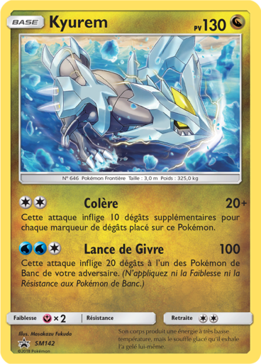 Kyurem SM142, carte Carte Promo Soleil et Lune, en vente à Manga Cash à Ans, province de Liège.