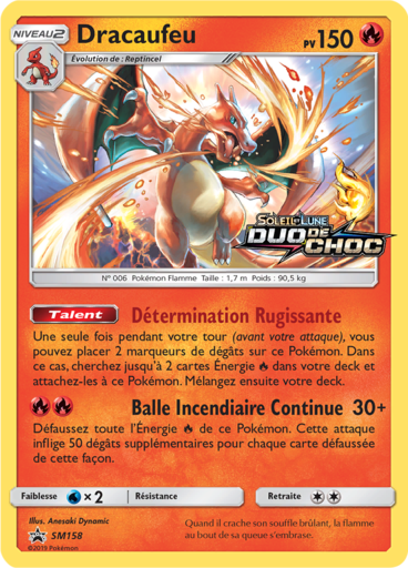 Dracaufeu SM158, carte Carte Promo Soleil et Lune, en vente à Manga Cash à Ans, province de Liège.