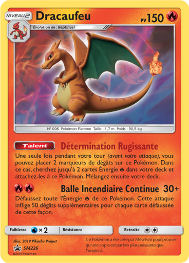 Dracaufeu SM226, carte Carte Promo Soleil et Lune, en vente à Manga Cash à Ans, province de Liège.