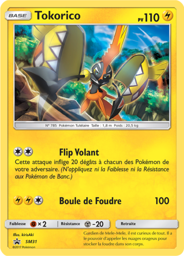 Tokorico SM31, carte Carte Promo Soleil et Lune, en vente à Manga Cash à Ans, province de Liège.