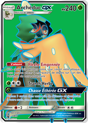 Archéduc GX SM37, carte Carte Promo Soleil et Lune, en vente à Manga Cash à Ans, province de Liège.