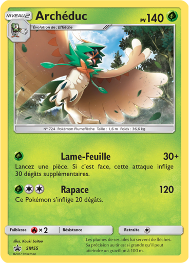 Archéduc SM55, carte Carte Promo Soleil et Lune, en vente à Manga Cash à Ans, province de Liège.