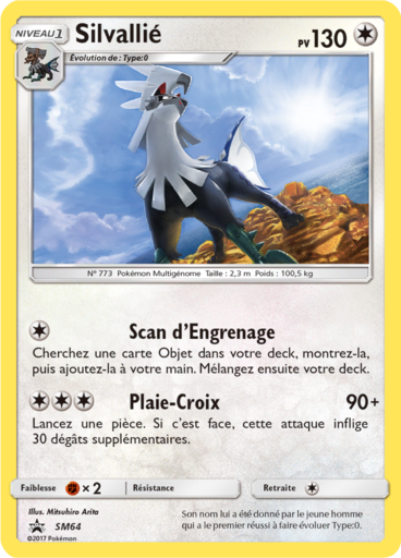 Silvallié SM64, carte Carte Promo Soleil et Lune, en vente à Manga Cash à Ans, province de Liège.