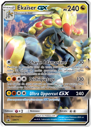 Ékaïser GX SM71, carte Carte Promo Soleil et Lune, en vente à Manga Cash à Ans, province de Liège.