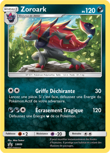 Zoroark SM89, carte Carte Promo Soleil et Lune, en vente à Manga Cash à Ans, province de Liège.