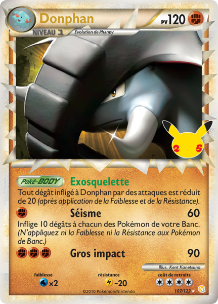 Carte Pokémon Donphan (HS) 107/123 - Célébrations - CEL - Manga Cash Ans-Liège