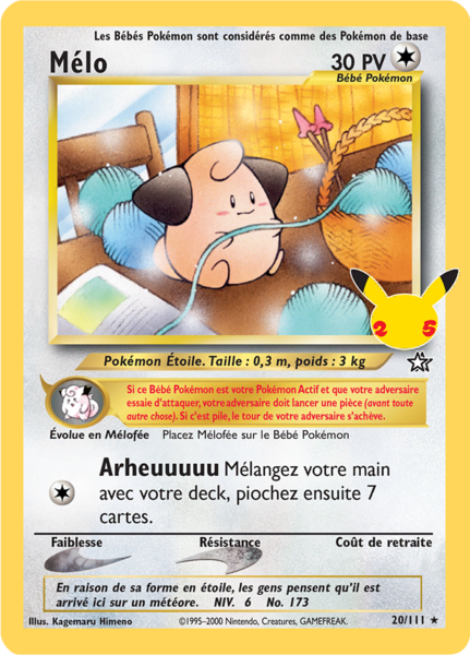 Carte Pokémon Mélo (NG) 20/111 - Célébrations - CEL - Manga Cash Ans-Liège