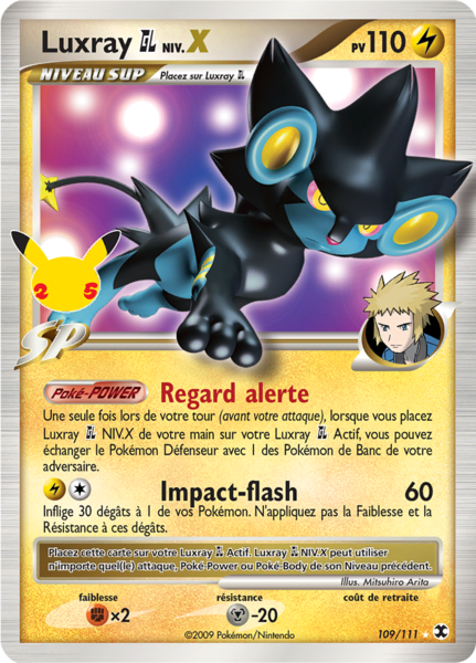 Carte Pokémon Luxray GL Niv.X (RR) 109/111 - Célébrations - CEL - Manga Cash Ans-Liège