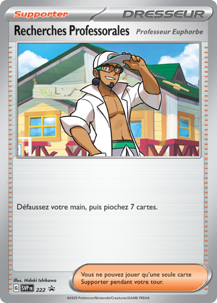 Carte Pokémon Recherches Professorales Professeur Euphorbe SVP222 disponible chez Manga Cash à Liège