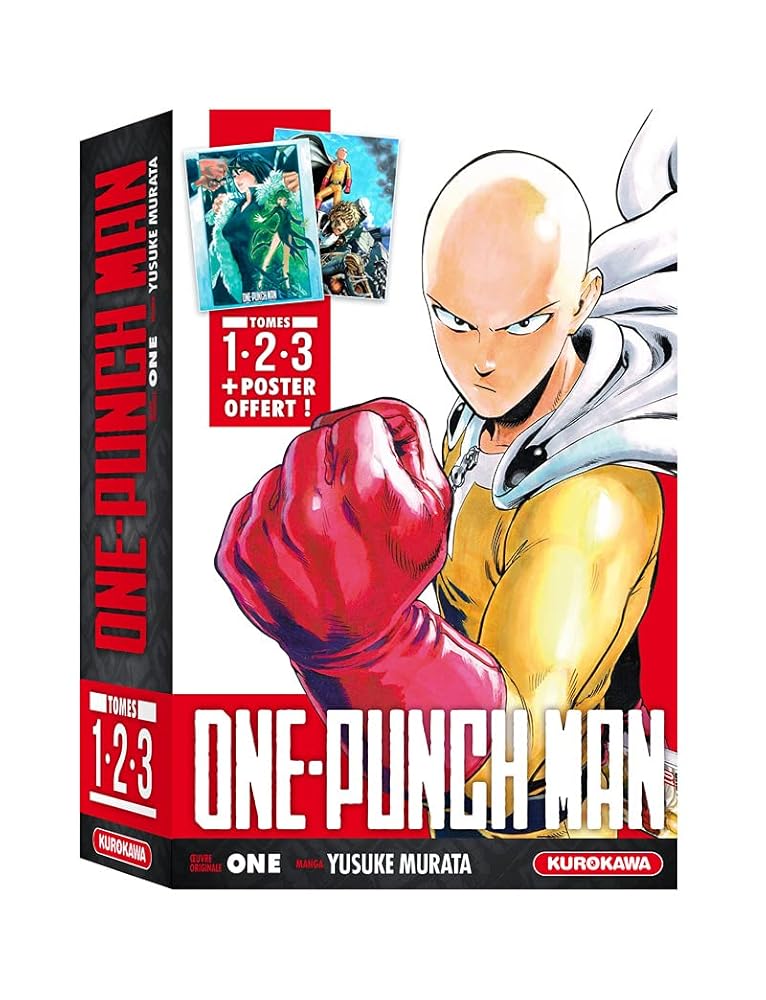COFFRET - ONE-PUNCH MAN - tomes 1-2-3 + poster cover image