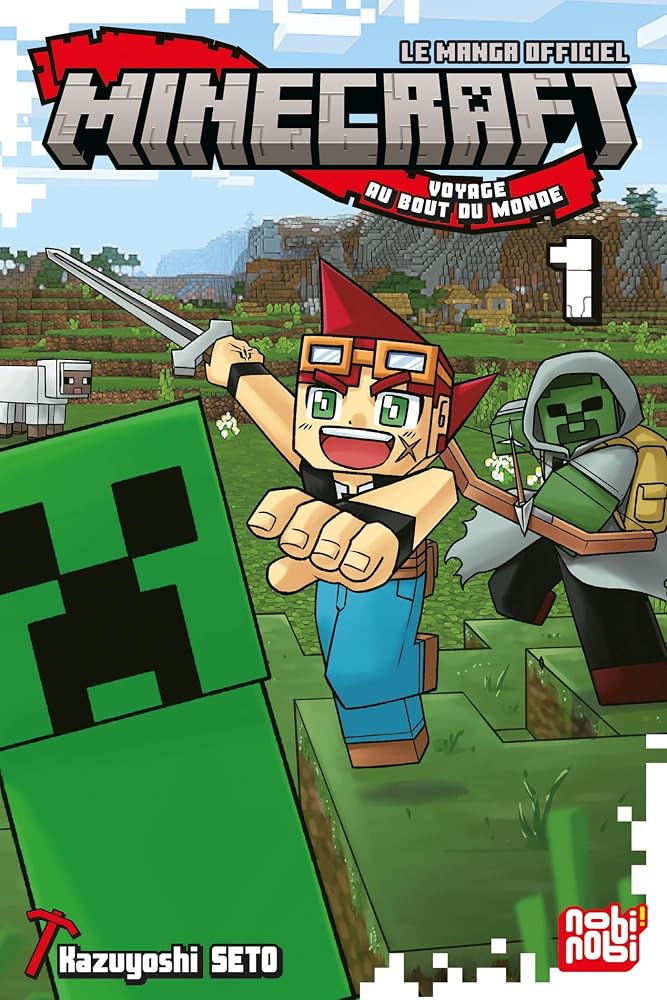 Minecraft, le manga officiel - Voyage au bout du monde T01 cover image