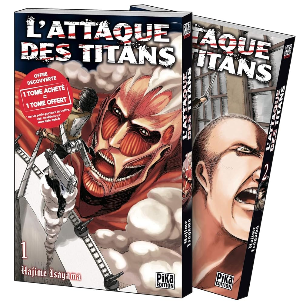 L'Attaque des Titans Pack Offre Découverte T01 et T02 cover image