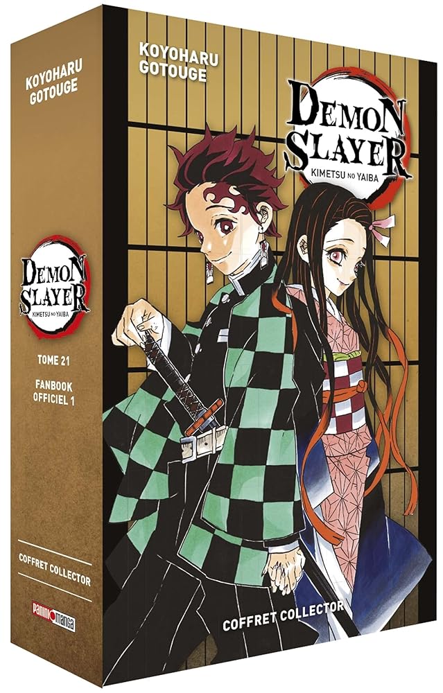 Coffret Demon Slayer T21 + Fanbook N°01 cover image