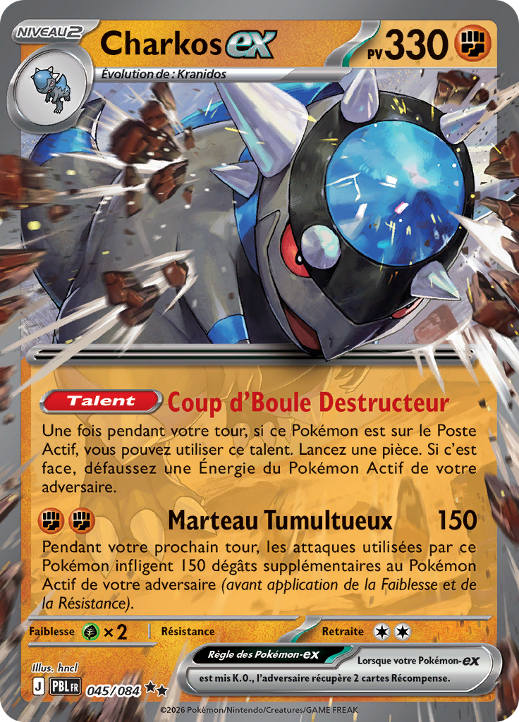 Charkos EX 045/084, carte Nuit Noire (PBL), en vente à Manga Cash à Ans, province de Liège.