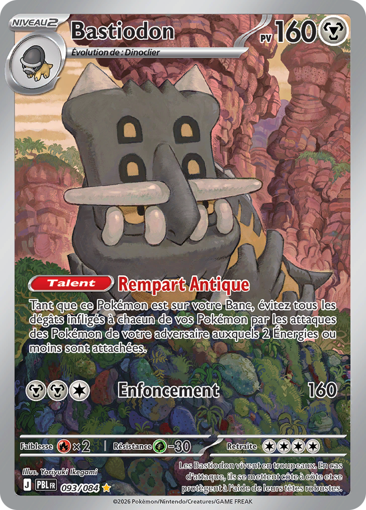 Bastiodon 093/084, carte Nuit Noire (PBL), en vente à Manga Cash à Ans, province de Liège.