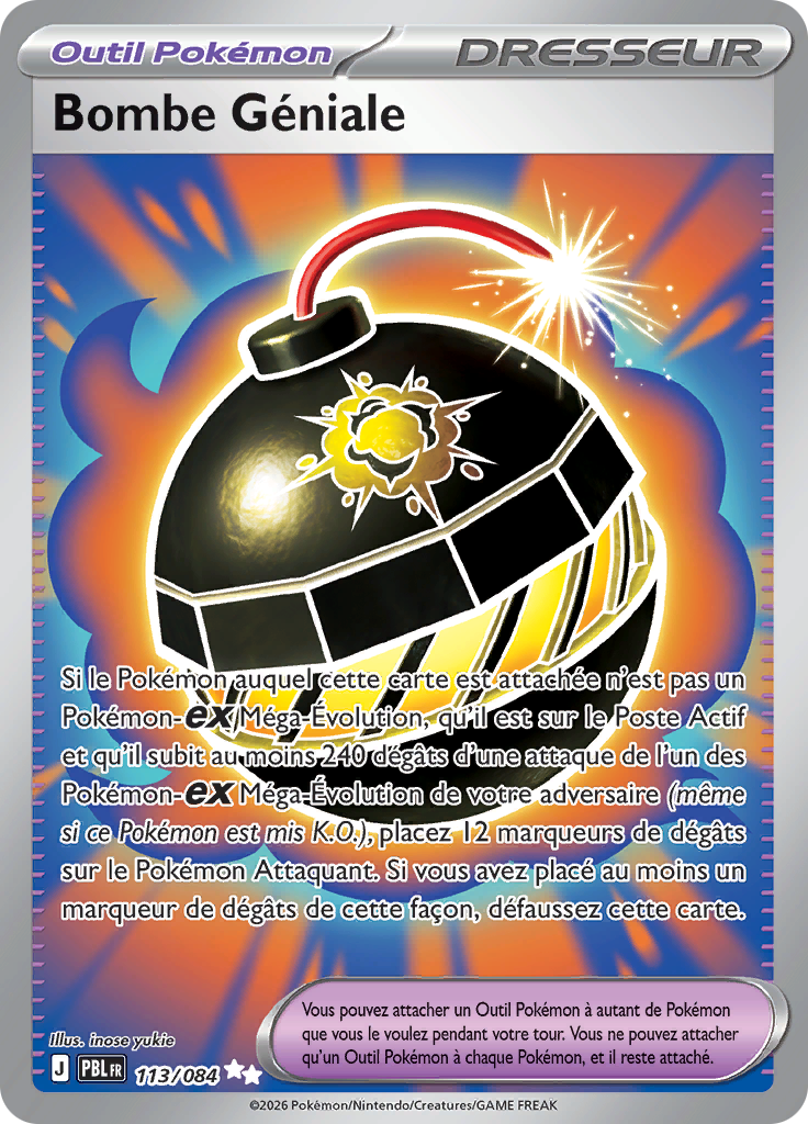 Bombe Géniale 113/084, carte Nuit Noire (PBL), en vente à Manga Cash à Ans, province de Liège.
