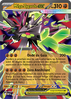 Méga-Zygarde EX MEP071, carte Cartes Promo Méga-Évolution (MEP), en vente à Manga Cash à Ans, province de Liège.