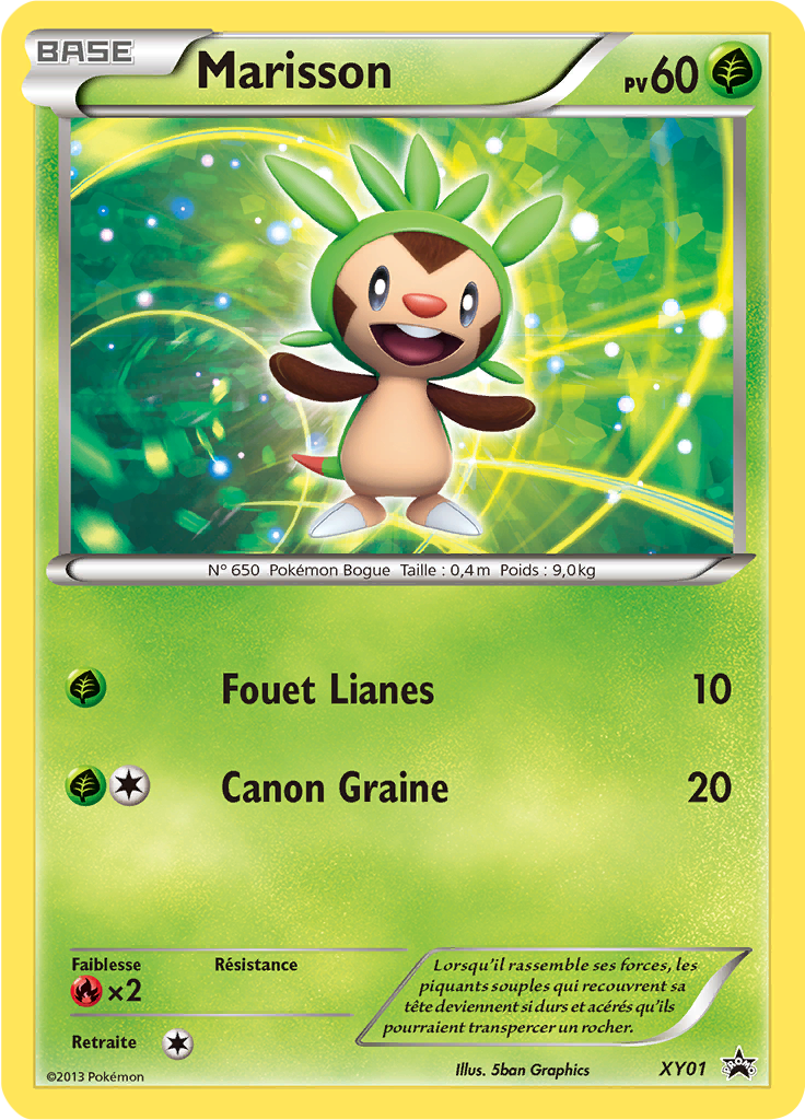 Marisson XY01, carte Promo XY, en vente à Manga Cash à Ans, province de Liège.