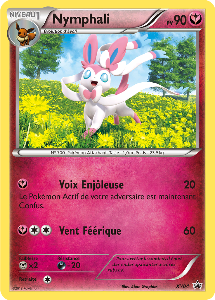 Nymphali XY04, carte Promo XY, en vente à Manga Cash à Ans, province de Liège.