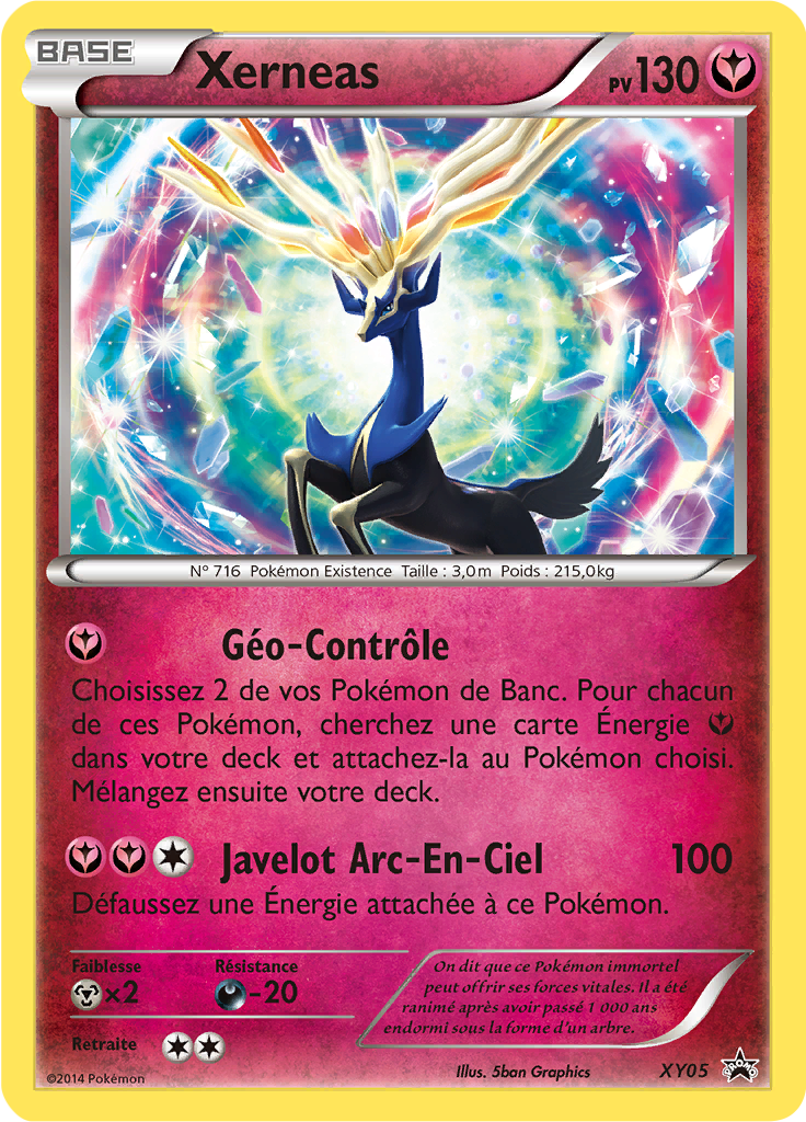 Xerneas XY05, carte Promo XY, en vente à Manga Cash à Ans, province de Liège.