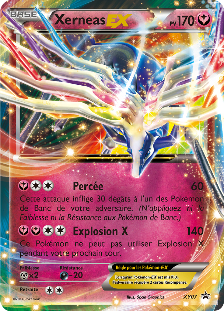Xerneas EX XY07, carte Promo XY, en vente à Manga Cash à Ans, province de Liège.