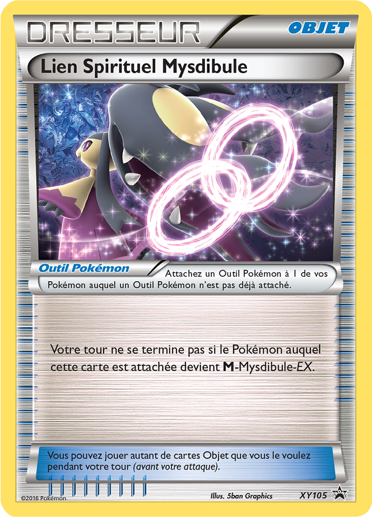 Lien Spirituel Mysdibule XY105, carte Promo XY, en vente à Manga Cash à Ans, province de Liège.