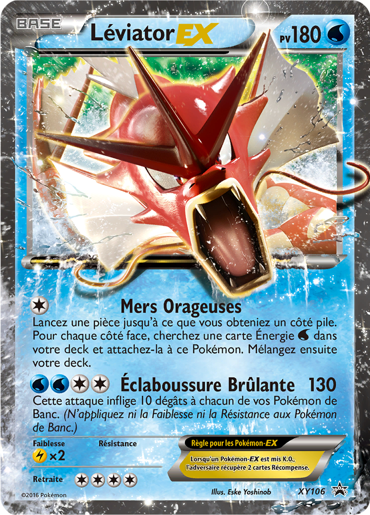 Léviator EX XY106, carte Promo XY, en vente à Manga Cash à Ans, province de Liège.