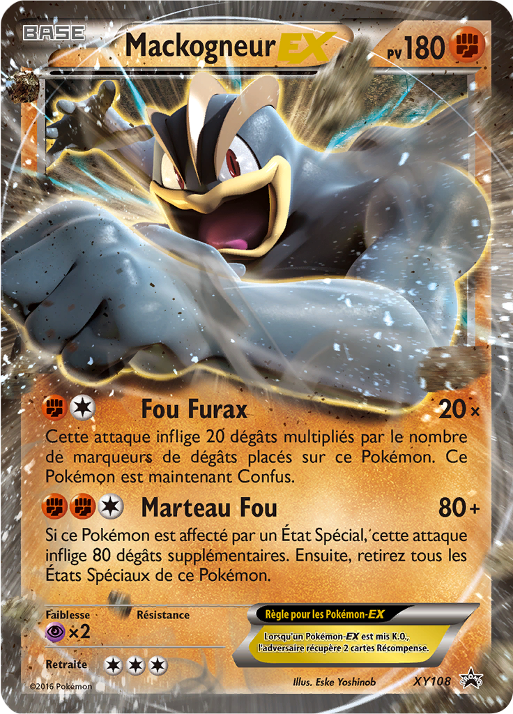 Mackogneur EX XY108, carte Promo XY, en vente à Manga Cash à Ans, province de Liège.