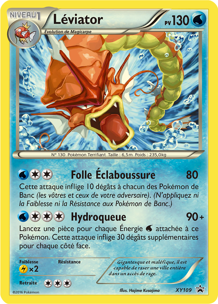 Léviator XY109, carte Promo XY, en vente à Manga Cash à Ans, province de Liège.