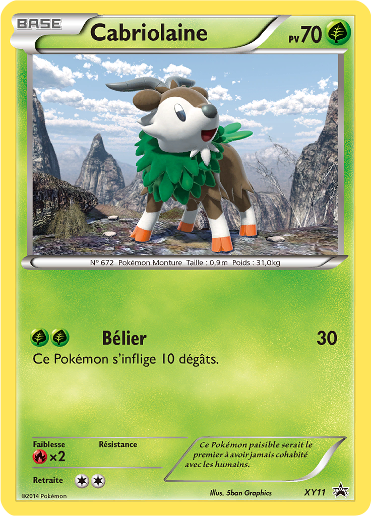 Cabriolaine XY11, carte Promo XY, en vente à Manga Cash à Ans, province de Liège.