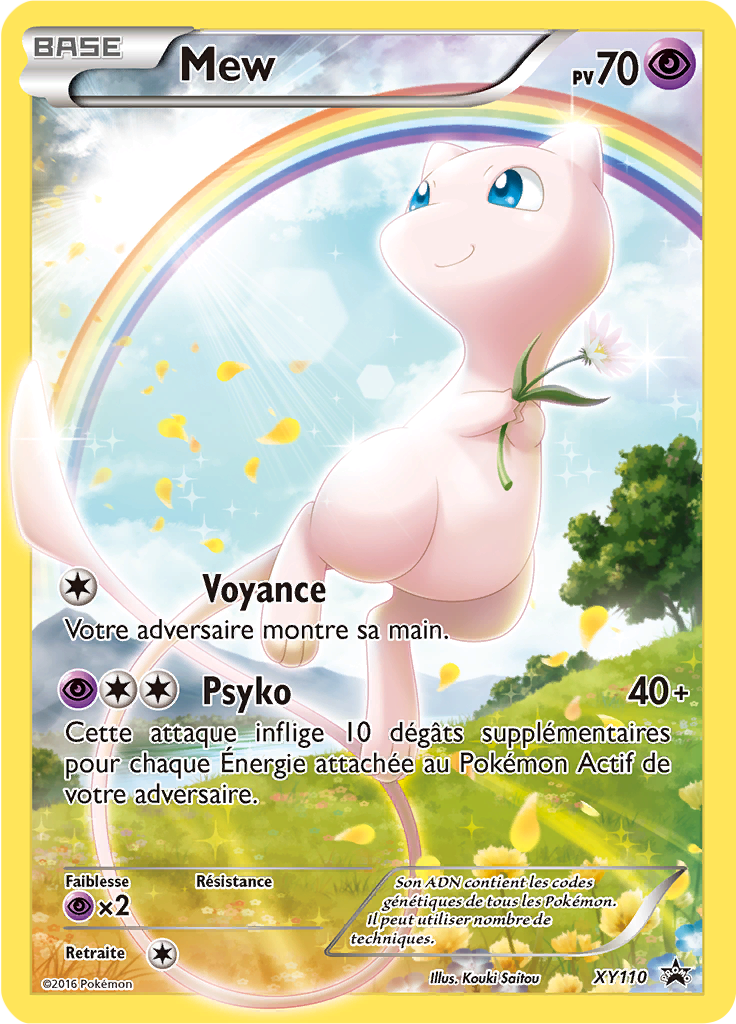 Mew XY110, carte Promo XY, en vente à Manga Cash à Ans, province de Liège.